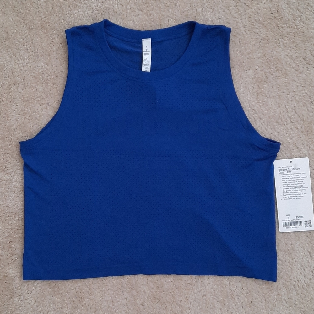 Lululemon Breeze By Muscle Crop Tank